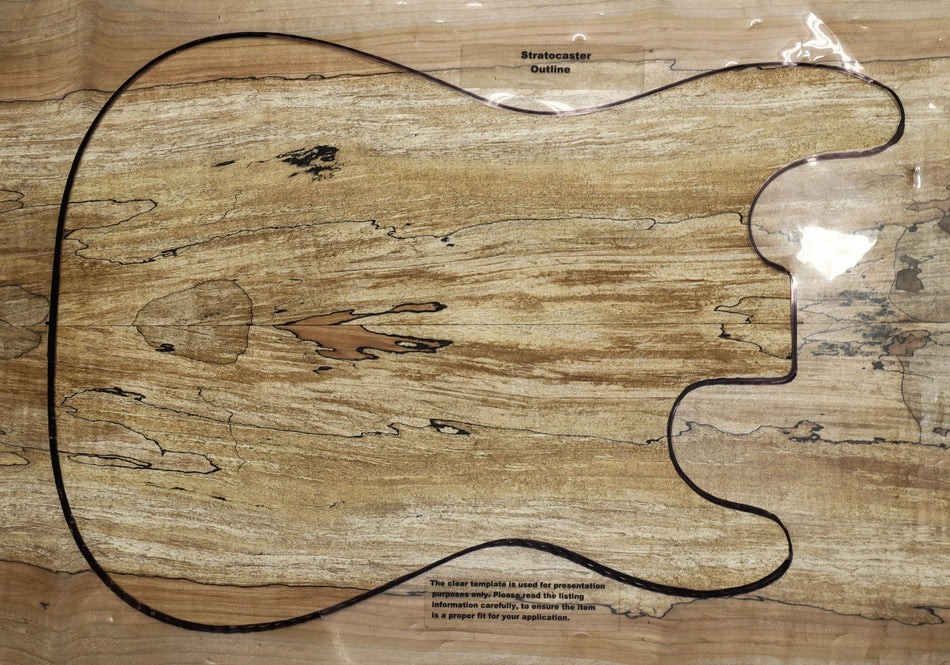 Spalted Maple Guitar set, 0.34" thick (2A Figured) - Stock# 5-5643