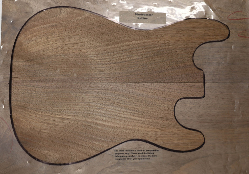 Walnut (Black) Guitar set, 0.9" thick - Stock# 5-5676