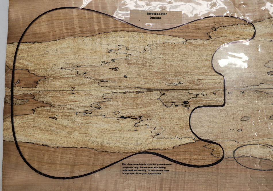 Spalted Maple Guitar set, 0.29" thick (Great Figure 3★) - Stock# 5-6637