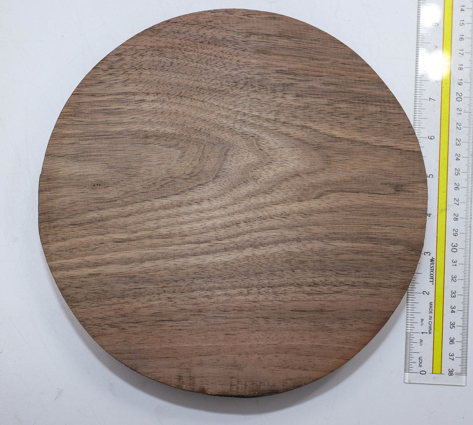 Walnut (Black) Round 9" diameter x 2" - Stock# 5-6844