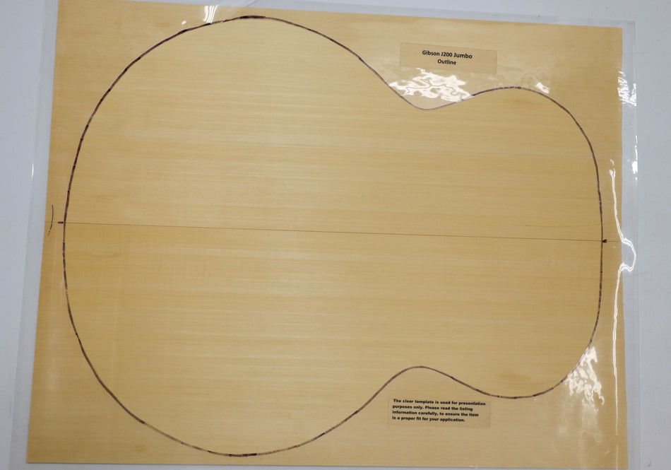 Yellow Cypress Jumbo Guitar Set, 0.15" thick (+Factory 2★) - Stock# 5-7176