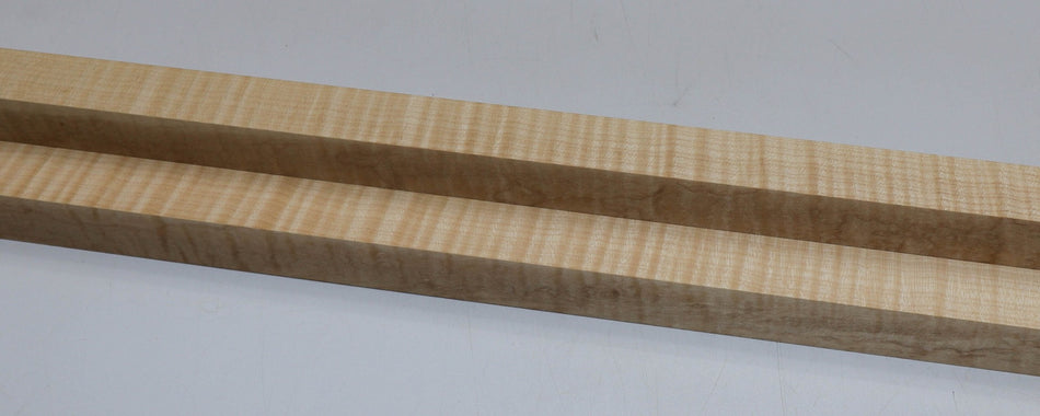 Maple Spindles, 2 pieces 1" x 1" x 22" (HIHG FIGURE 4★) - Stock# 5-7282