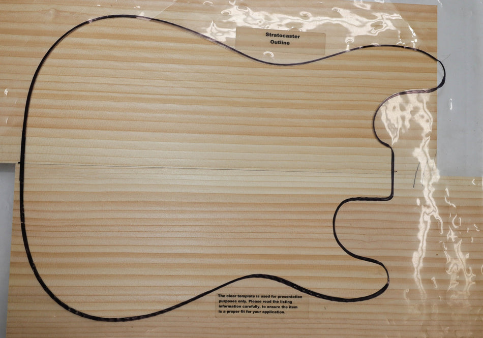 Sitka Spruce body blank, unglued 2pc, 1.82" thick (+STANDARD, Light +3★) - Stock# 5-7297