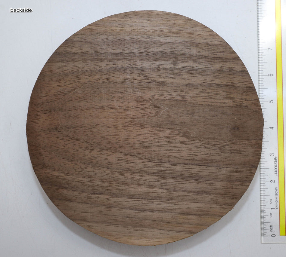 Walnut (Black) Round 8" diameter x 2" - Stock# 5-7622