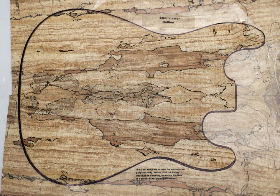 Spalted Maple Guitar set, 0.28" thick (HIGH FIGURE 4★) - Stock# 5-7703