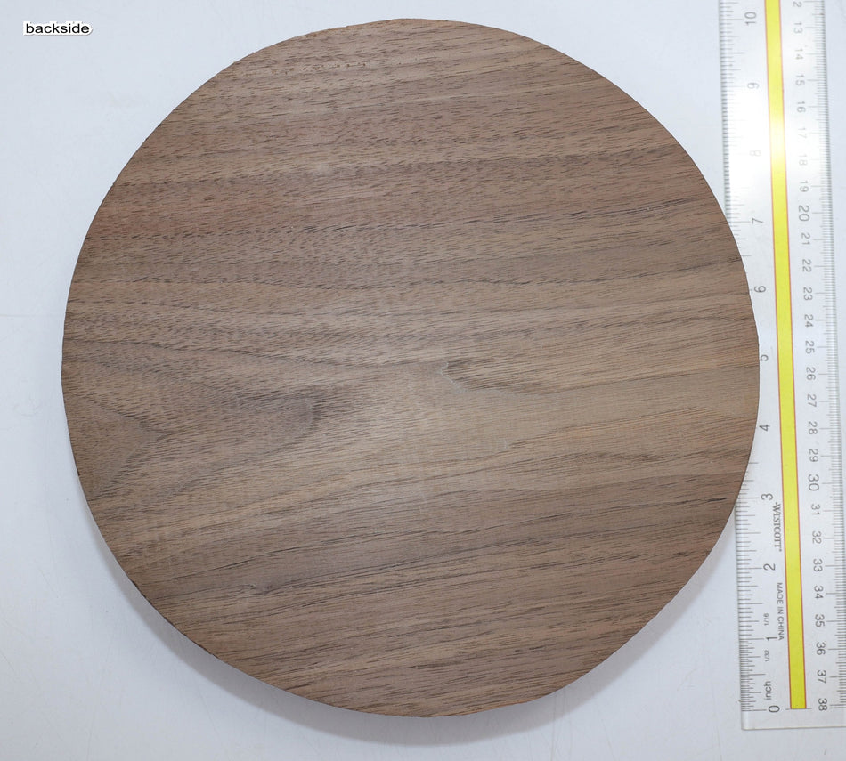 Walnut (Black) Round 9" diameter x 1.86" - Stock# 5-7708