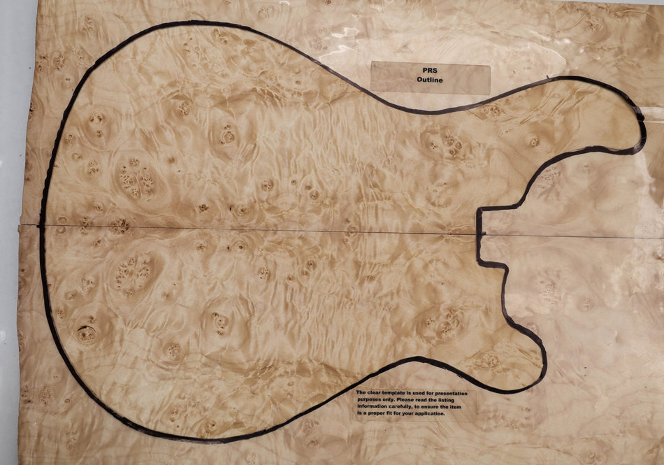 Maple Burl Guitar set, 1.2" thick (HIGH FIGURE 4★) - Stock# 5-8098