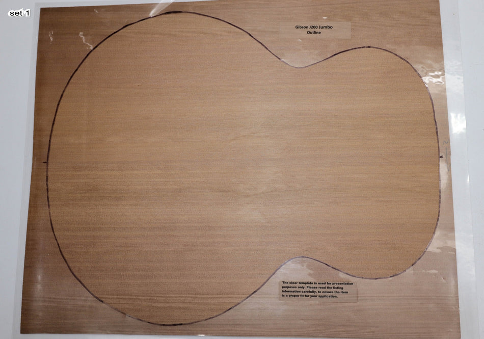 Red Cedar Jumbo, 2 Guitar Sets, 0.15" thick (+ STANDARD +3★) - Stock# 5-8150