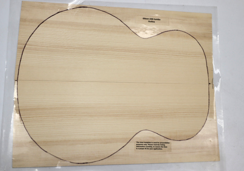 Adirondack Red Spruce Jumbo Guitar Set, 0.15" thick (Standard 3★) - Stock# 5-8451