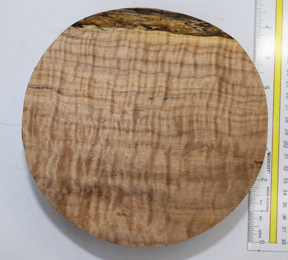 Maple Flame Round 7" diameter x 2.7" (HIGH FIGURE) - Stock# 5-8519