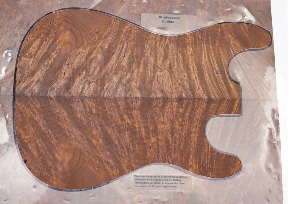 Torrefied Maple Burl Guitar set, 0.22" thick (HIGH FIGURE 4★) - Stock# 5-8632