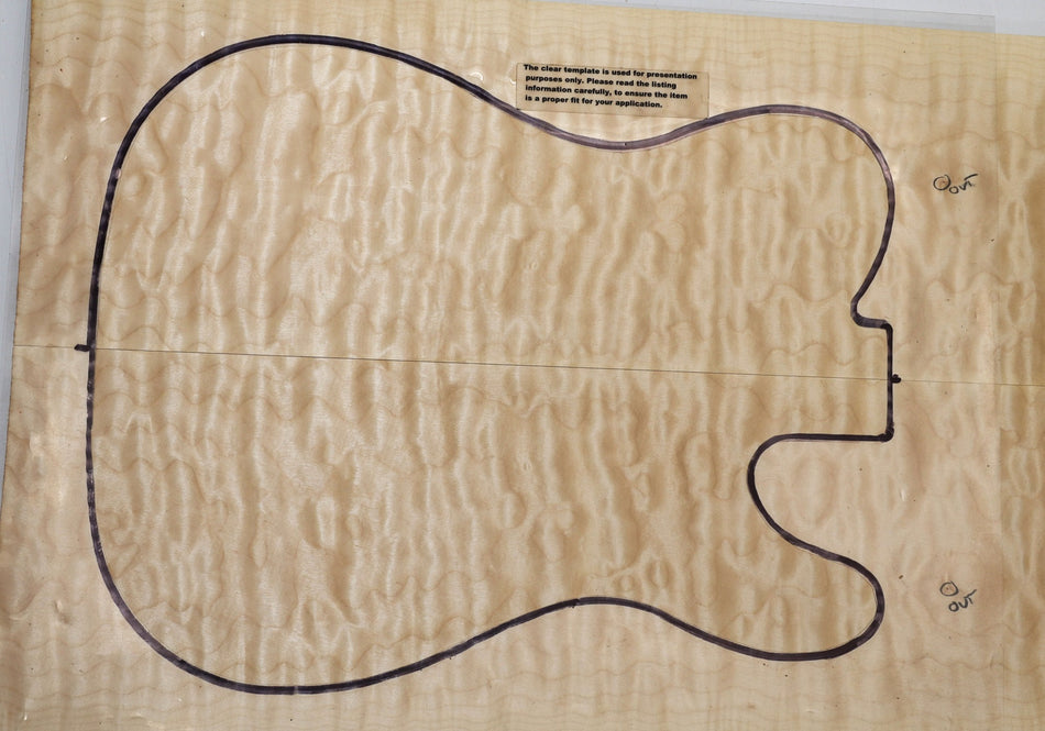 Maple Quilt Guitar set, 0.98" thick (+HIGH FIGURE +4★) - Stock# 5-9045