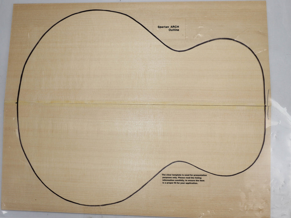 Lutz Spruce Archtop Guitar set, wedge-cut (HIGH GRADE 4★) - Stock# 5-9099
