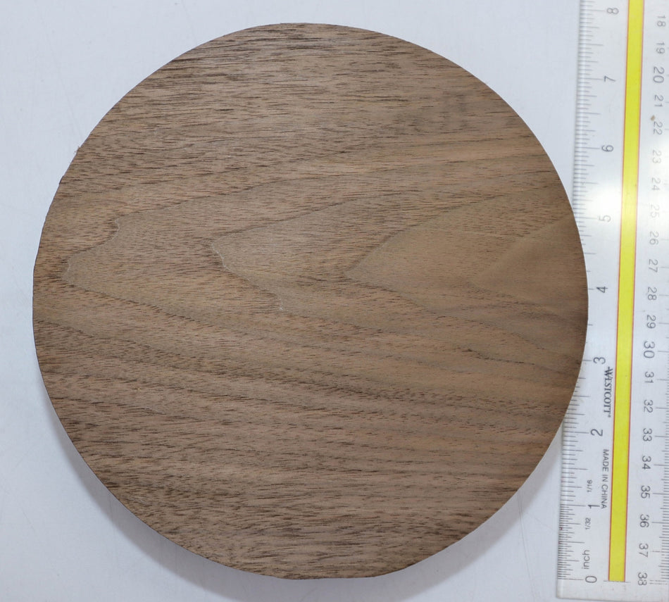 Walnut (Black) Round 7" diameter x 2" - Stock# 5-9216