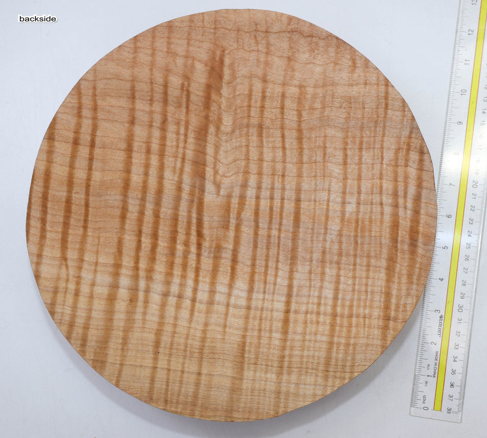 Maple Flame Round 12" diameter x 2.75" (HIGHLY FIGURED) - Stock# 5-9301
