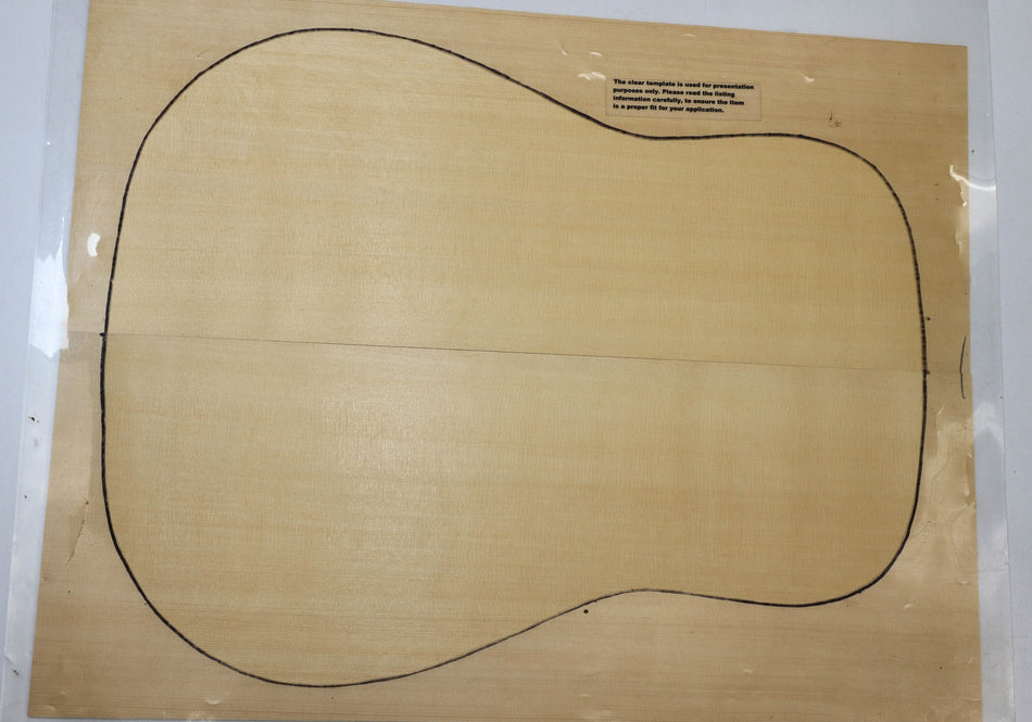 Yellow Cypress Dreadnought Guitar Set, 0.15" thick (HIGH GRADE 4★) - Stock# 5-9331