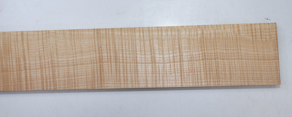 Maple Flame Neck Blank 0.96" x 4.1" x 30.8" (GREAT FIGURE +3★) - Stock# 5-9342