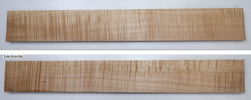 Maple Flame Neck Blank 0.96" x 4.1" x 30.8" (GREAT FIGURE +3★) - Stock# 5-9342