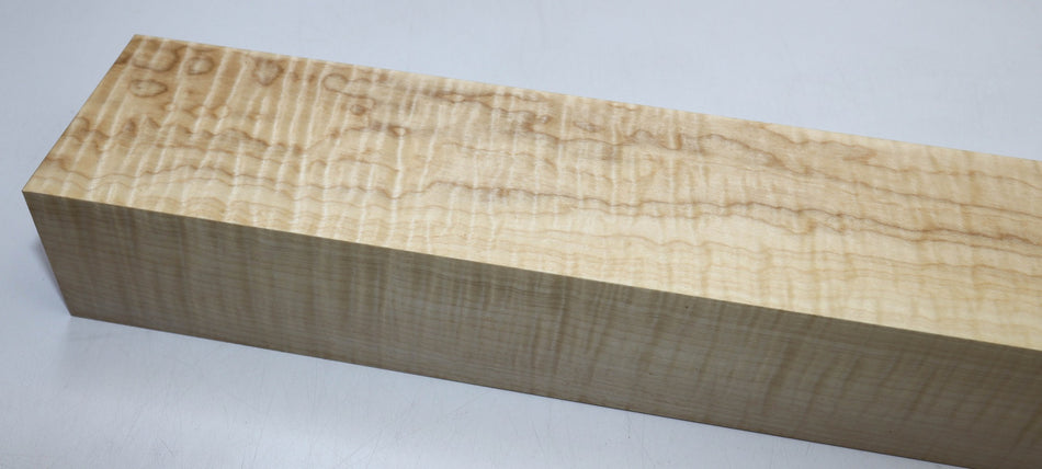 Maple Flame Neck Blank 2.75" x 3.9" x 22.7" (+GREAT FIGURE) - Stock# 5-9076