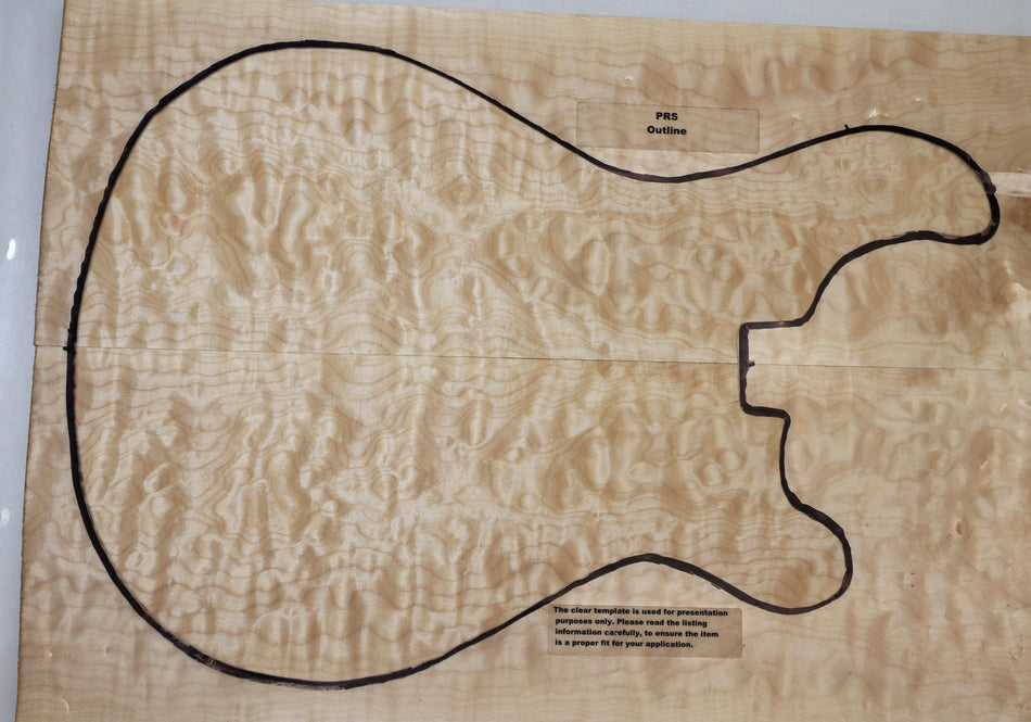 Maple Quilt Guitar set, 1" thick (Great Figure 3★) - Stock# 5-9379