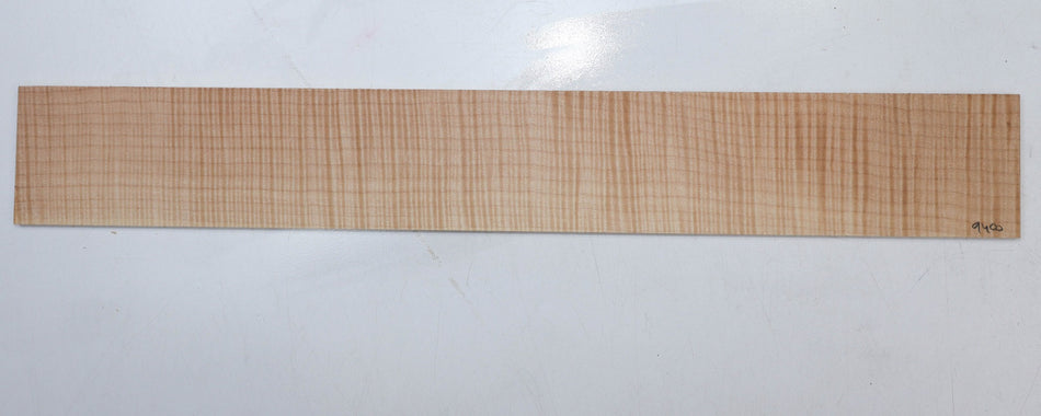 Maple Flame Guitar Fingerboard, 21.5" long, unslotted (PREMIUM FIGURE 5★) - Stock# 5-9400