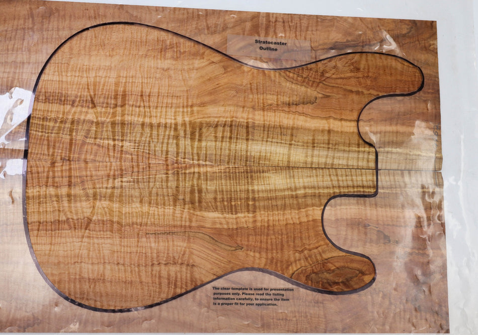Spalted Maple Flame Guitar set, 0.25" thick (HIGH FIGURE) - Stock# 5-9467