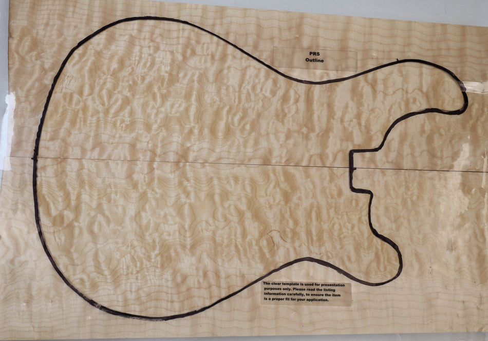 Maple Quilt Guitar set, 1" thick (Great Figure 3★) - Stock# 5-9512