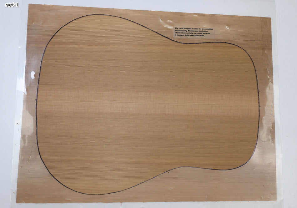 Red Cedar Jumbo, 2 Guitar Sets, 0.15" thick (Professional) - Stock# 5-9535