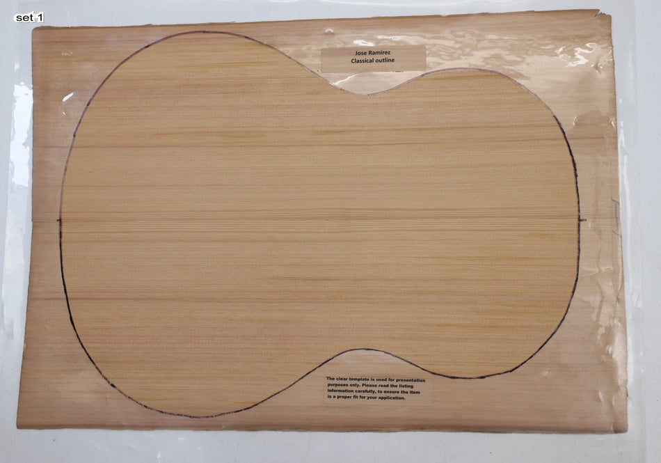 Red Cedar Classical, 2 Guitar Sets, 0.15" thick (+Factory) - Stock# 5-9536