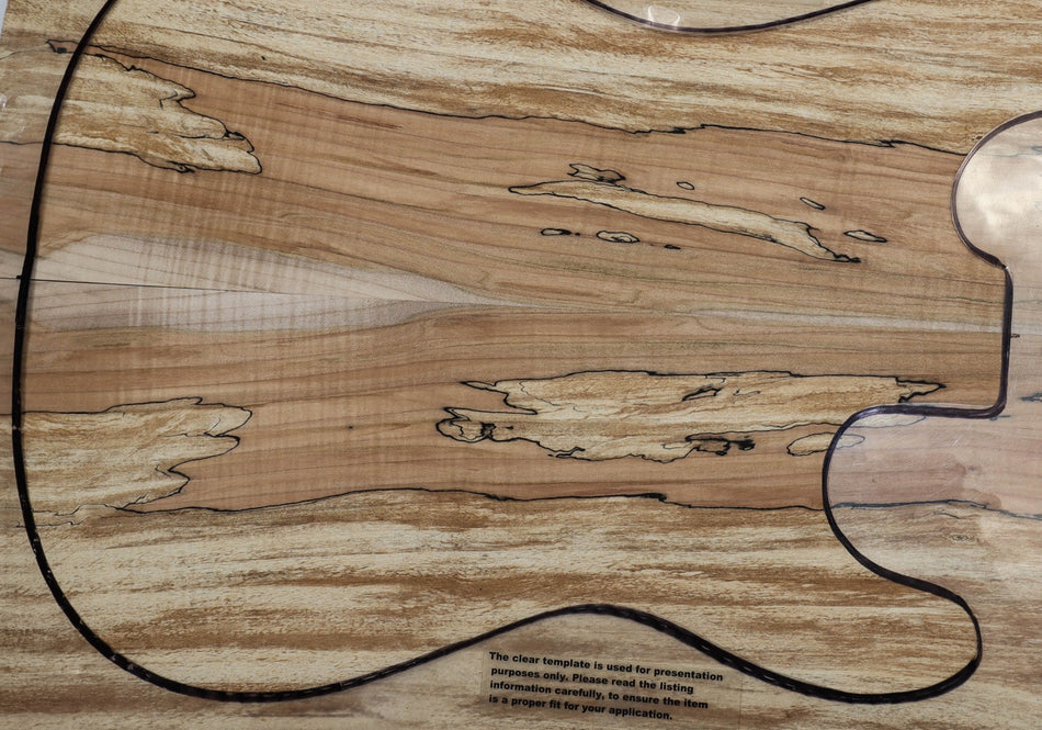 Spalted Maple Guitar set, 0.25" thick (Good Figure) - Stock# 5-9552