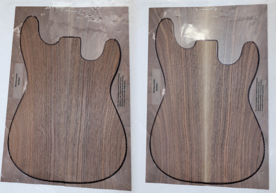 2 matched Walnut (Black) Guitar sets, 0.22" thick - Stock# 5-9555