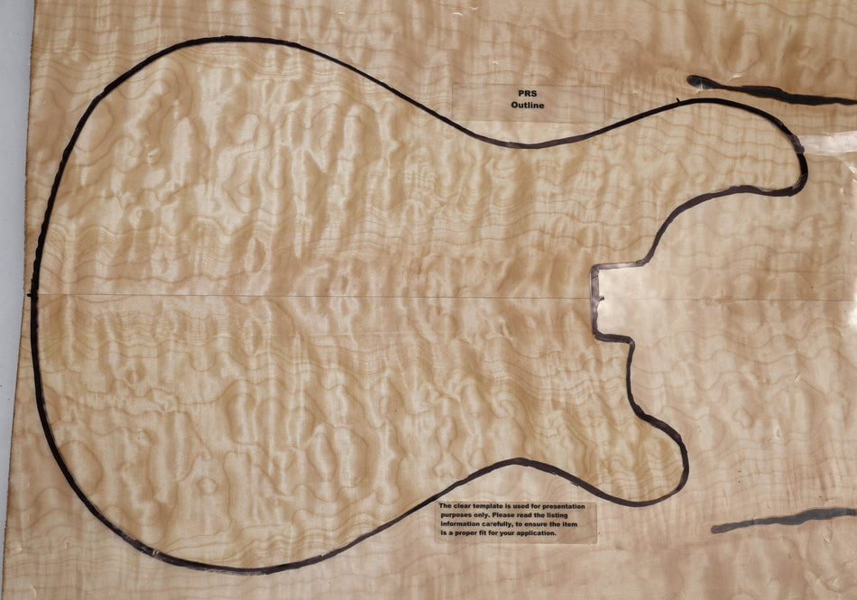 Maple Quilt Guitar set, 1" thick (+GREAT FIGURE +3★) - Stock# 5-9611