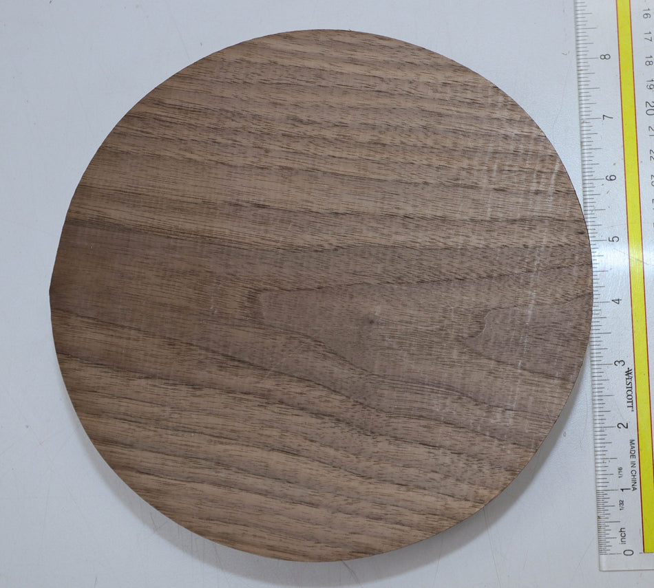 Walnut (Black) Round 8" diameter x 1.8" - Stock# 5-9689