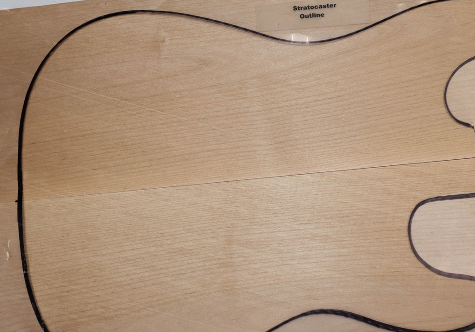 Alder body blank, unglued 2pc, 1.78" thick (HIGH GRADE 4★) - Stock# 6-0061