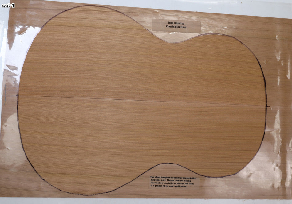 Red Cedar Parlor, 2 Guitar Sets, 0.13" sanded (+Professional) - Stock# 6-0283