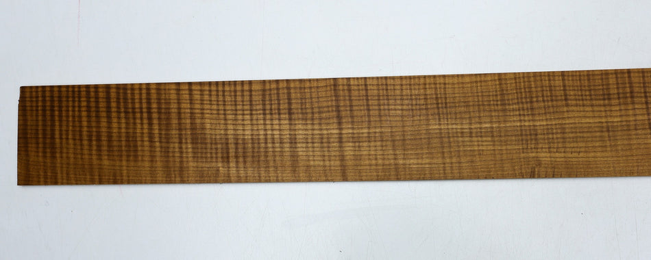 Torrefied Maple Flame Bass Fingerboard, 29" long, unslotted (HIGH FIGURE) - Stock# 6-2087