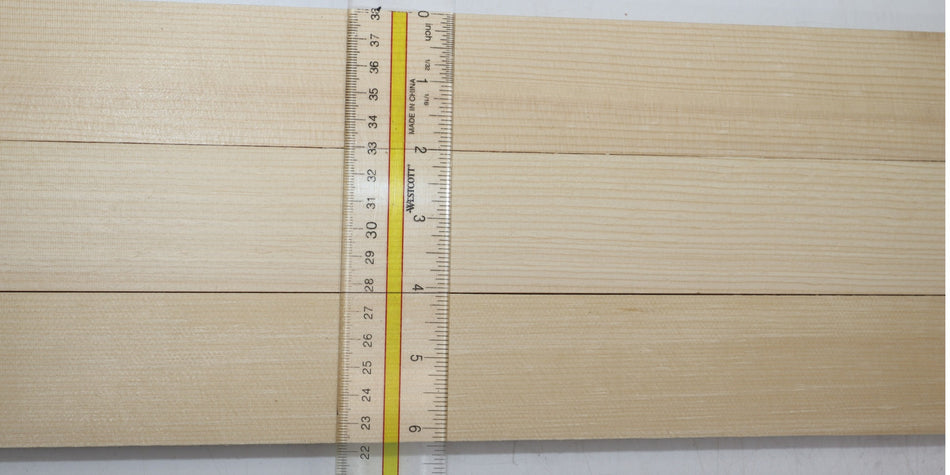 Adirondack Red Spruce Bracewood, 3 blocks 0.75" x 2" x 20" - Stock# 6-0287