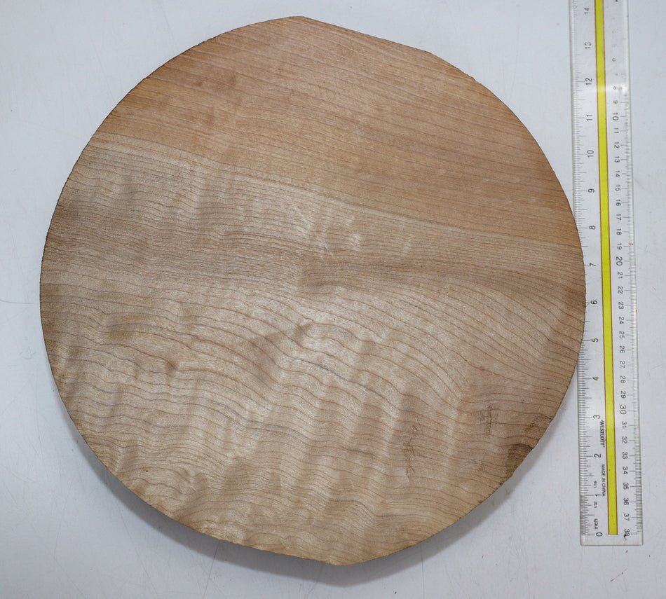 Maple Flame Round 12" diameter x 2.5" - Stock# 6-0288