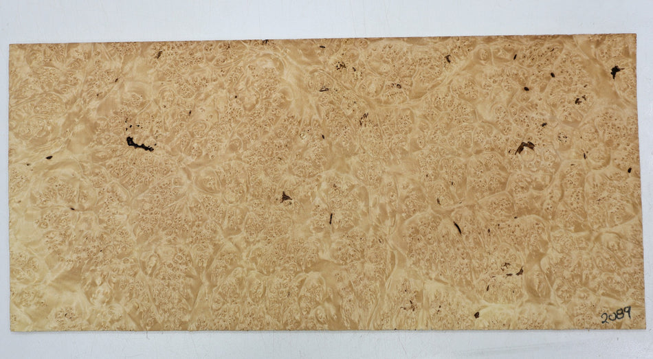 Maple Burl Block, 0.25" x 7" x 15" (+HIGH FIGURE) - Stock# 6-2089