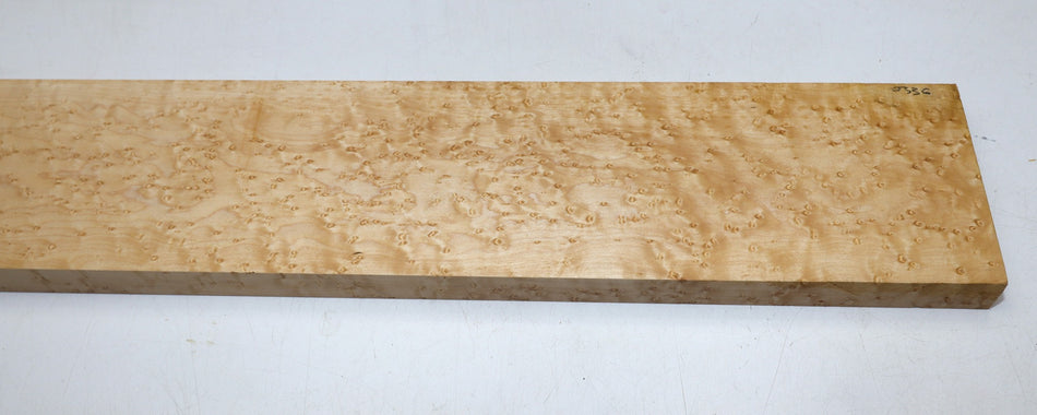 Rock Maple Birdseye Neck Blank 0.92" x 4.45" x 31" (+HIGH FIGURE +4★) - Stock# 6-0336