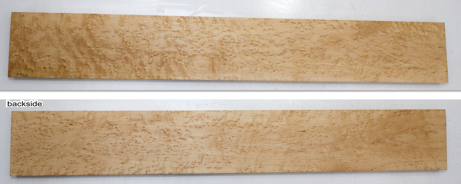 Rock Maple Birdseye Neck Blank 0.92" x 4.45" x 31" (+HIGH FIGURE +4★) - Stock# 6-0336