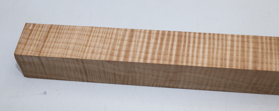 Maple Flame Neck Blank 2" x 2" x 21.8" (+HIGH FIGURE) - Stock# 6-0356