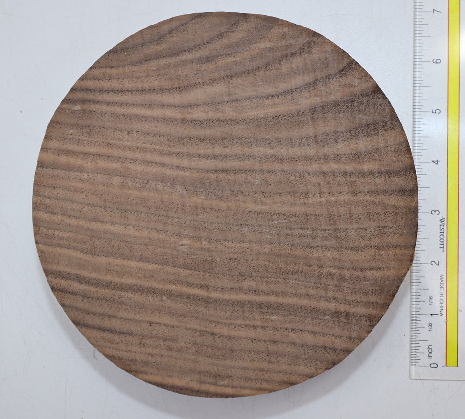 Walnut (Black) Round 7" diameter x 2" - Stock# 6-0382