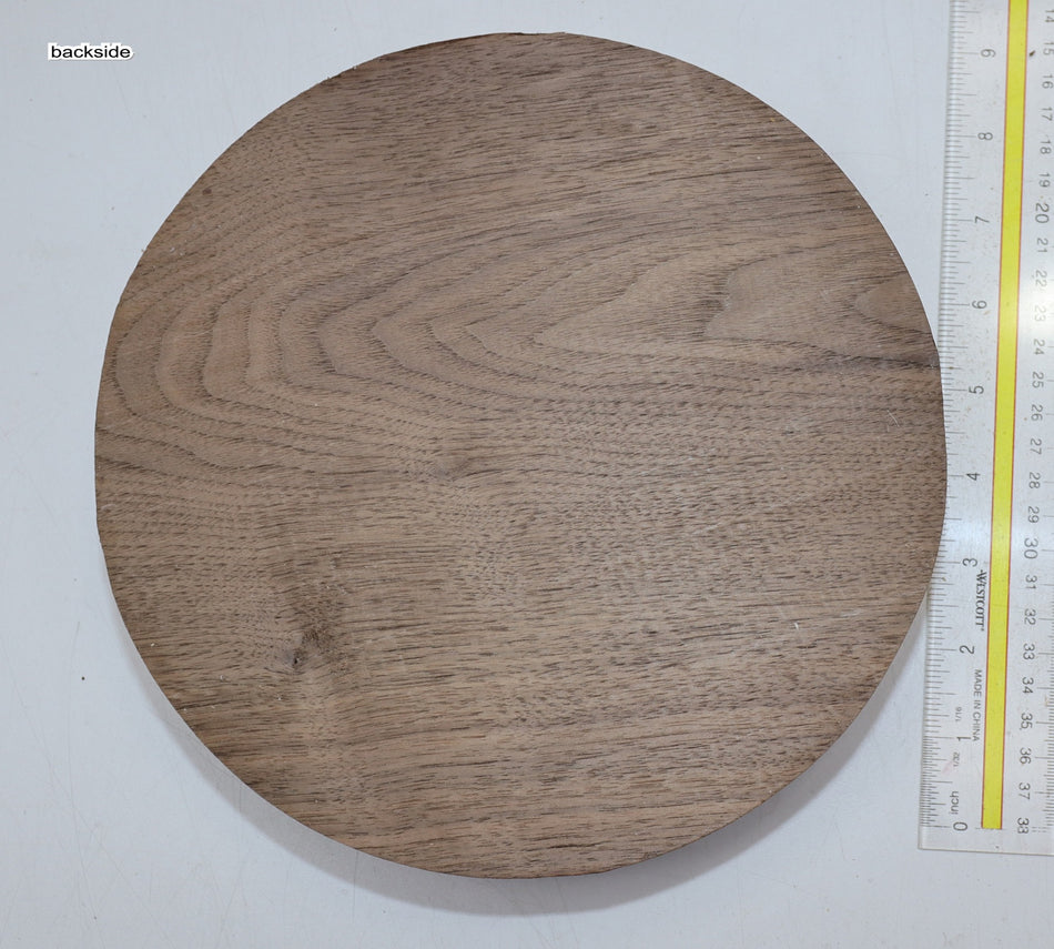 Walnut (Black) Round 9" diameter x 1.9" - Stock# 6-0428