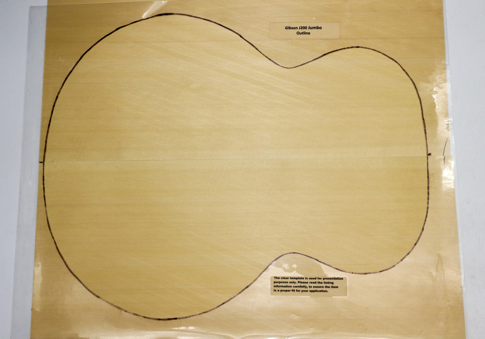 Yellow Cypress Jumbo Guitar Set, 0.15" thick (+STANDARD +3★) - Stock# 6-0434