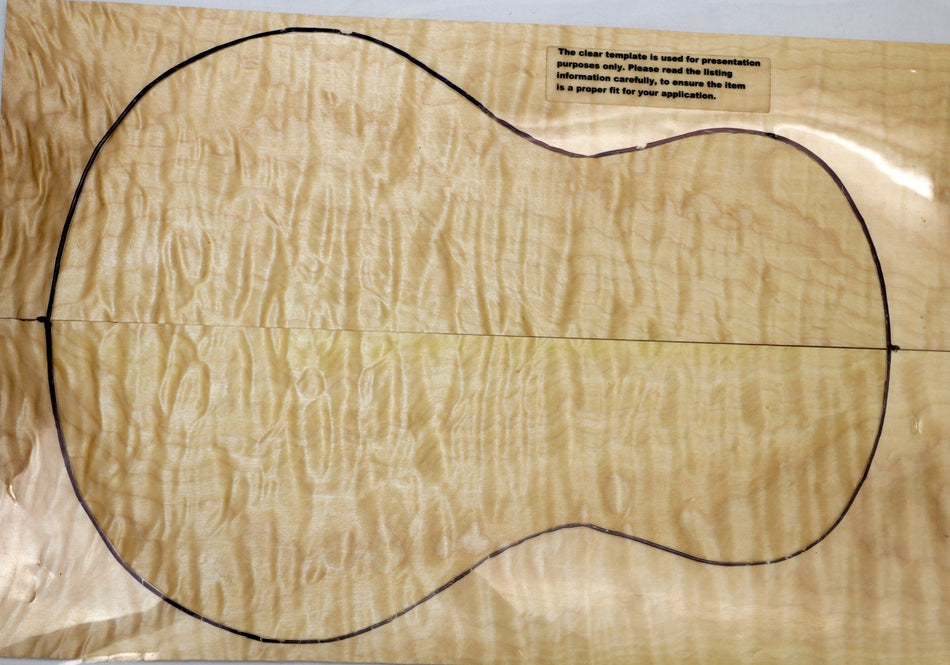 Maple Quilt Ukulele back & side set (HIGH FIGURE) - Stock# 6-0445