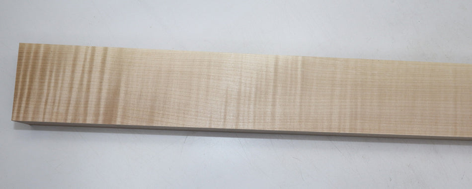 Maple Flame Neck Blank 2.2" x 4.2" x 31.7" - Stock# 6-0470