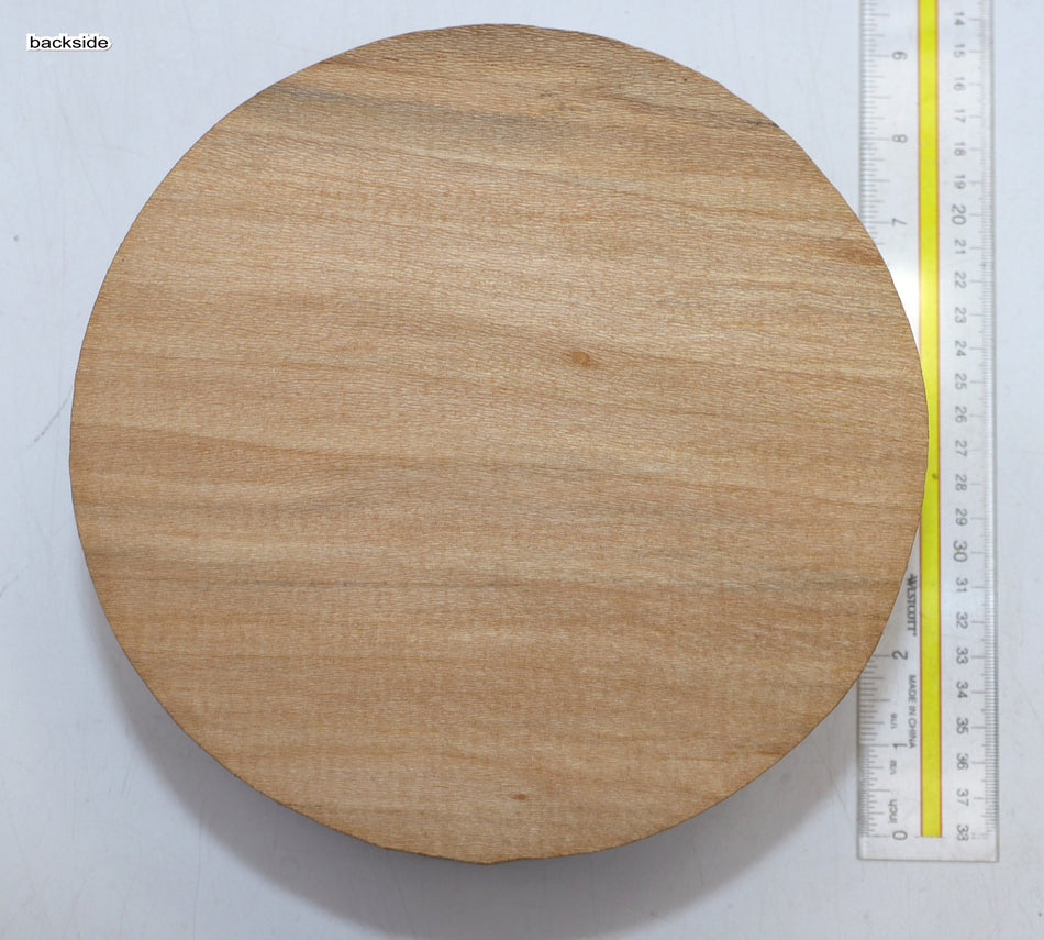 London Plane Round 8" diameter x 4" (FIGURED) - Stock# 6-0505