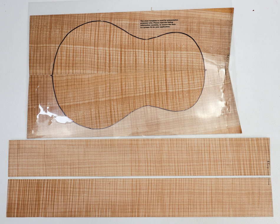 Back & Side set Maple Flame, Ukulele (HIGH FIGURE) - Stock# 6-0534