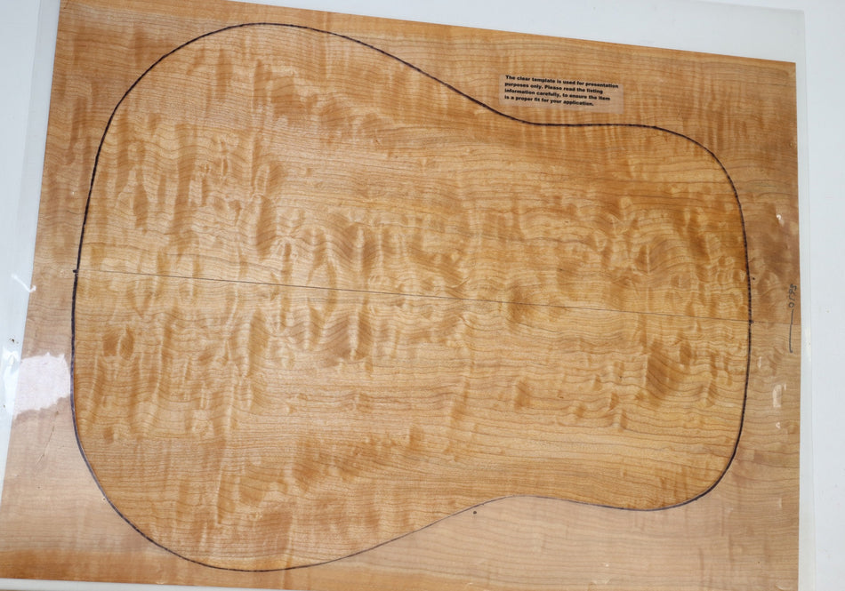 Back & Side set Maple Quilt, Dreadnought (Great Figure) - Stock# 6-0573